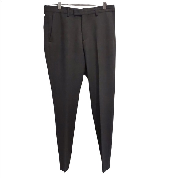 H&M 100% wool grey pants slim fit sz 33 - Picture 2 of 8